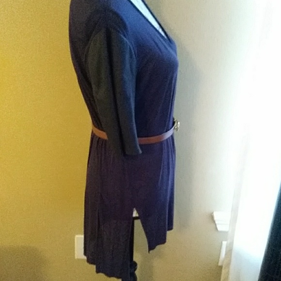 BCBGeneration vegan leather sleeve top - Picture 5 of 6